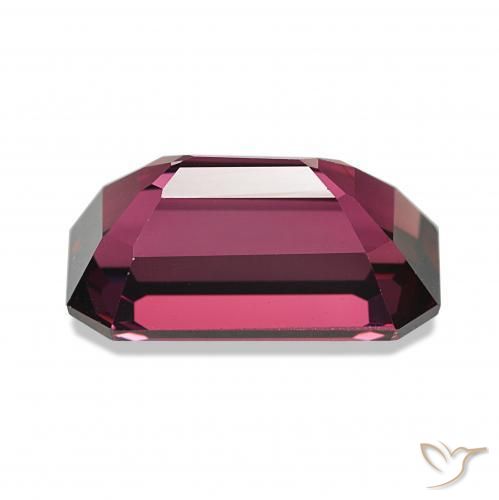 عقيق رودوليت التوت عليق أحمر طبيعي، ثمانى / قصة زمرد، 4.55 قيراط، VVS