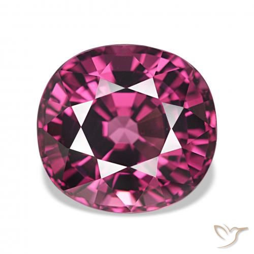 4.96ct Medium Dark Reddish-Purple عقيق رودوليت, وسادة, VVS