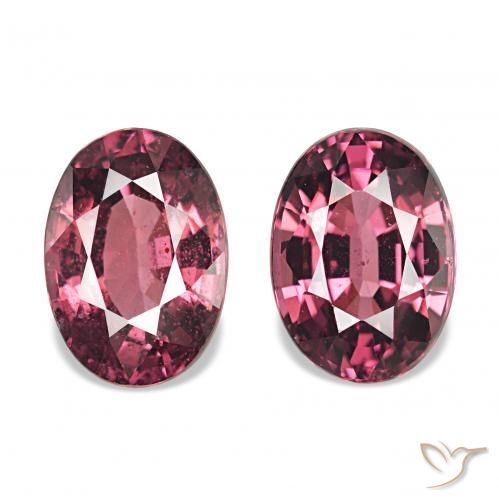 2.09ctw أحمر-أرجوانى عقيق رودوليت, بيضوي, قليلا جدا