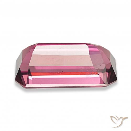 عقيق رودوليت التوت عليق أحمر طبيعي، ثمانى / قصة زمرد، 3.95 قيراط، قليلا جدا