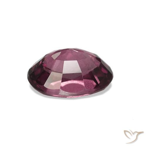 عقيق رودوليت أحمر توت العليق طبيعي، قصة بيضاوى، 1.09 قيراط، قليلا جدا