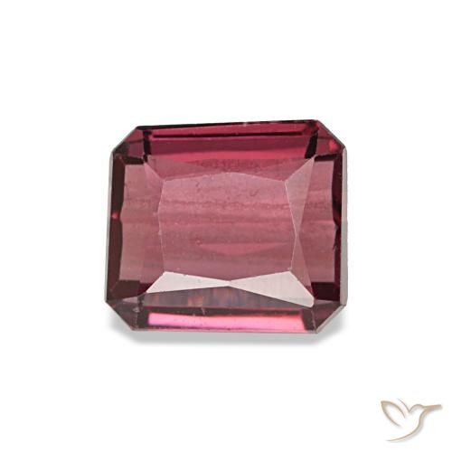 0.93ct أحمر جارنيت رودوليت, قص الزمرد, VVS-VS