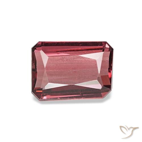 1.14ct أحمر جارنيت رودوليت, قص الزمرد, قليلا جدا