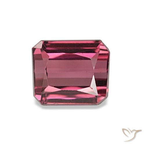 1.39ct أحمر جارنيت رودوليت, قص الزمرد, VVS-VS