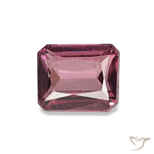 0.96ct أحمر جارنيت رودوليت, قص الزمرد, قليلا جدا
