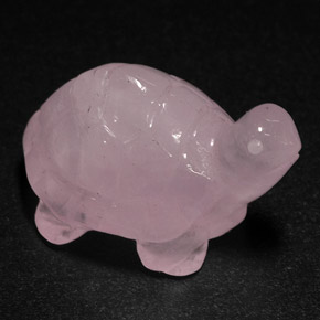 كوارتز زهرى وردى طبيعي، شفاف، 22.40 قيراط، شفاف / نصف شفاف