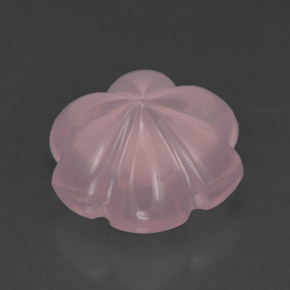 كوارتز زهرى وردى طبيعي، قص وردة، 4.34 قيراط، شفاف