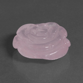 كوارتز زهرى وردى العلكة طبيعي، شكل خيالي، 34.64 قيراط، نصف شفاف