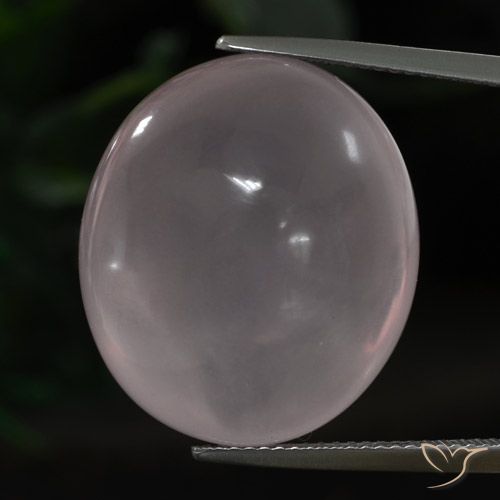 33.08ct طبيعي وردى زهرى كوارتز زهرى, بيضوي, شفاف