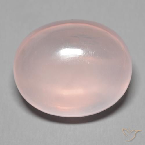 38.62ct طبيعي وردي فاتح كوارتز زهرى, بيضوي, شفاف