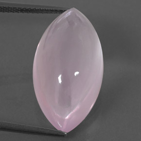 كوارتز وردي طبيعي بلون Light Pink ، وزن ‎17.37‎ قيراط، شكل شفاف، مقاس ‎22.6x12‎ مم