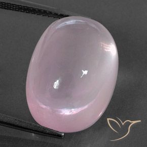 19.62ct طبيعي وردى العلكة كوارتز زهرى, بيضوي, شفاف