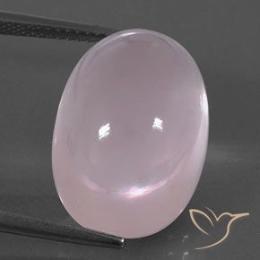 20.28ct طبيعي وردى العلكة كوارتز زهرى, بيضوي, شفاف