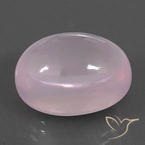 كوارتز زهرى Light Pink  طبيعي، بيضوي، 19.02 قيراط، شفاف
