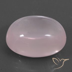 كوارتز زهرى Light Pink  طبيعي، بيضوي، 24.14 قيراط، شفاف