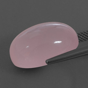 كوارتز زهرى وردى زهرى متوسط طبيعي، شفاف، 18.02 قيراط، شفاف / نصف شفاف