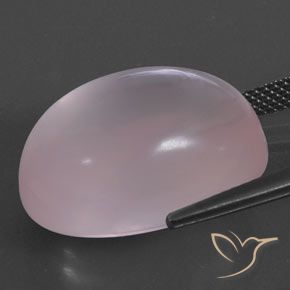 كوارتز زهرى Light Pink  طبيعي، بيضوي، 24.88 قيراط، شفاف