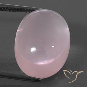 24.85ct طبيعي Light Pink  كوارتز زهرى, بيضوي, شفاف