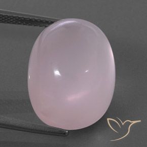22.11ct طبيعي وردى العلكة كوارتز زهرى, بيضوي, شفاف / نصف شفاف