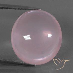 19.27ct طبيعي وردى زهرى كوارتز زهرى, بيضوي, شفاف