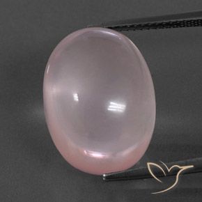 17.78ct طبيعي وردى زهرى كوارتز زهرى, بيضوي, شفاف