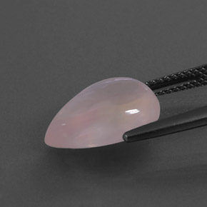 كوارتز زهرى وردى طبيعي، شكل الكمثرى، 4.66 قيراط، شفاف