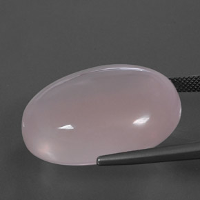 كوارتز زهرى وردي فاتح طبيعي، قصة بيضاوى، 57.21 قيراط، شفاف