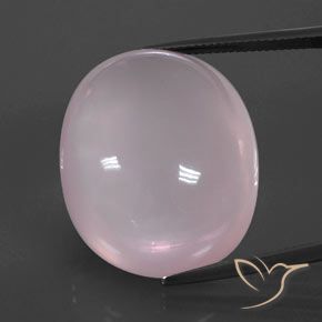 57.56ct طبيعي وردي فاتح كوارتز زهرى, بيضوي, شفاف