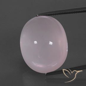 38.70ct طبيعي وردى العلكة كوارتز زهرى, بيضوي, شفاف