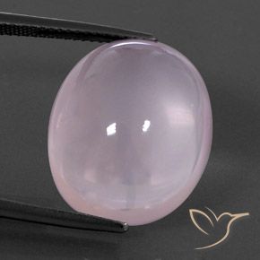 19.81ct طبيعي وردى العلكة كوارتز زهرى, بيضوي, شفاف