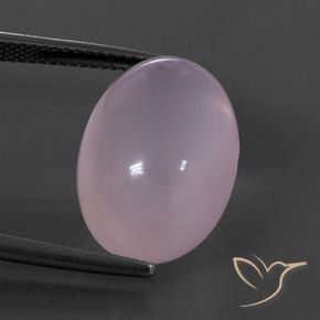 16.48ct طبيعي وردي فاتح كوارتز زهرى, بيضوي, شفاف