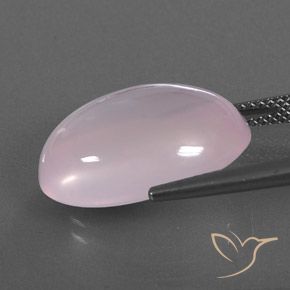 كوارتز زهرى وردي فاتح طبيعي، شفاف، 13.88 قيراط، شفاف / نصف شفاف