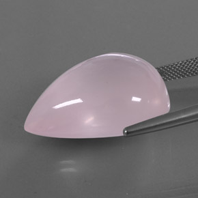 كوارتز زهرى وردي فاتح طبيعي، شفاف، 43.06 قيراط، شفاف / نصف شفاف