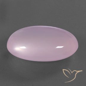 كوارتز زهرى وردى كرزى فاتح طبيعي، بيضوي، 21.56 قيراط، شفاف / نصف شفاف