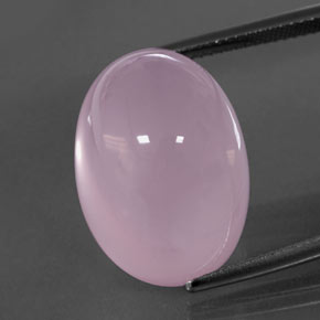 كوارتز زهرى وردى العلكة طبيعي، شفاف، 28.81 قيراط، شفاف / نصف شفاف