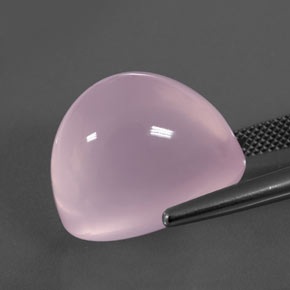 كوارتز زهرى وردى العلكة طبيعي، شفاف، 28.81 قيراط، شفاف / نصف شفاف