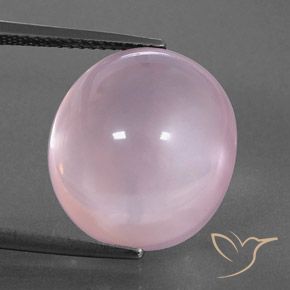 15.81ct طبيعي وردى العلكة كوارتز زهرى, بيضوي, شفاف / نصف شفاف