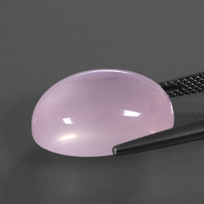 كوارتز زهرى وردي فاتح طبيعي، شفاف، 15.73 قيراط، شفاف / نصف شفاف