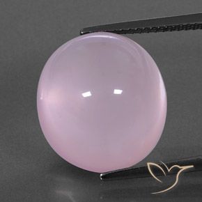 كوارتز زهرى وردي فاتح طبيعي، شفاف، 16.57 قيراط، شفاف / نصف شفاف