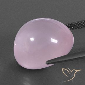 كوارتز زهرى وردي فاتح طبيعي، شفاف، 16.57 قيراط، شفاف / نصف شفاف