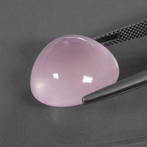 كوارتز زهرى وردى العلكة طبيعي، قصة بيضاوى، 20.12 قيراط، شفاف