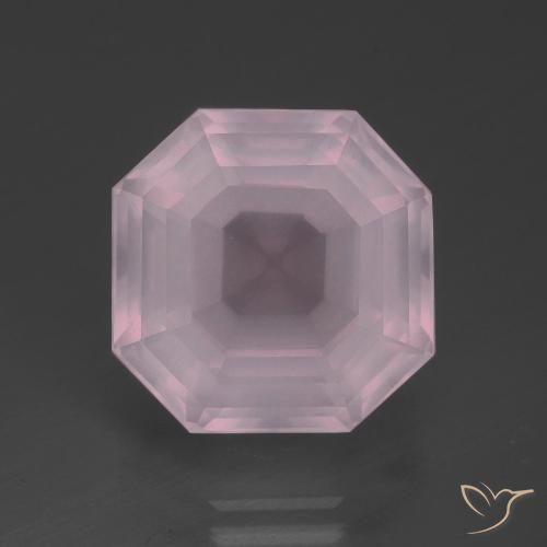 13.89ct طبيعي وردى العلكة كوارتز زهرى, قص الزمرد, شفاف