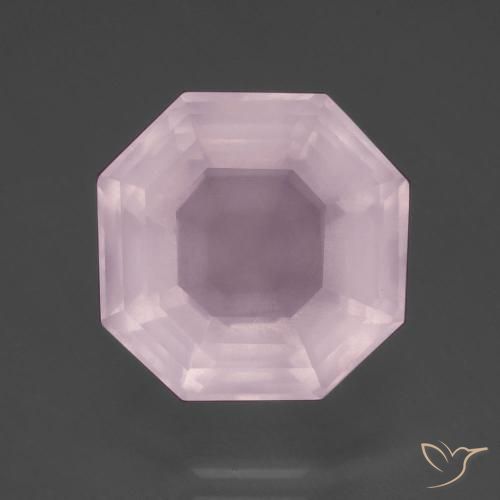 10.48ct طبيعي وردى العلكة كوارتز زهرى, قص الزمرد, شفاف