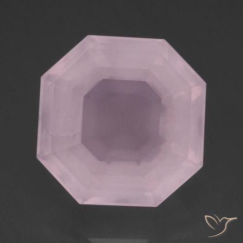 14.53ct طبيعي وردى زهرى كوارتز زهرى, قص الزمرد, شفاف
