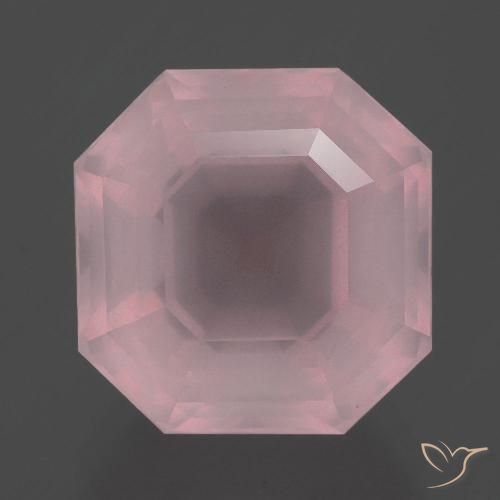 9.53ct طبيعي وردى زهرى كوارتز زهرى, قص الزمرد, شفاف