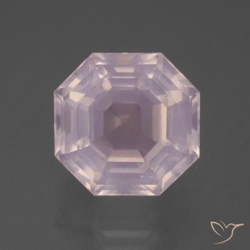 7.88ct طبيعي وردي فاتح كوارتز زهرى, قص الزمرد, شفاف