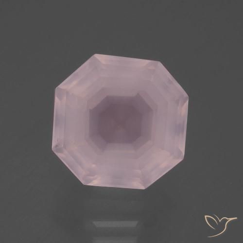 7.14ct طبيعي وردى زهرى فاتح كوارتز زهرى, قص الزمرد, شفاف