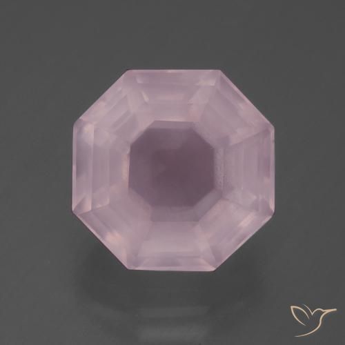 7.64ct طبيعي وردى زهرى كوارتز زهرى, قص الزمرد, شفاف