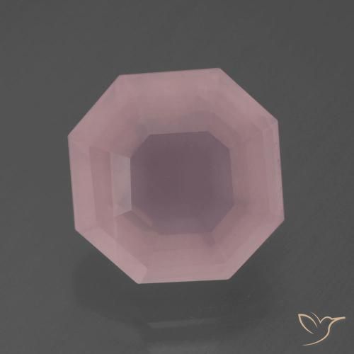 7.99ct طبيعي وردي فاتح كوارتز زهرى, قص الزمرد, شفاف