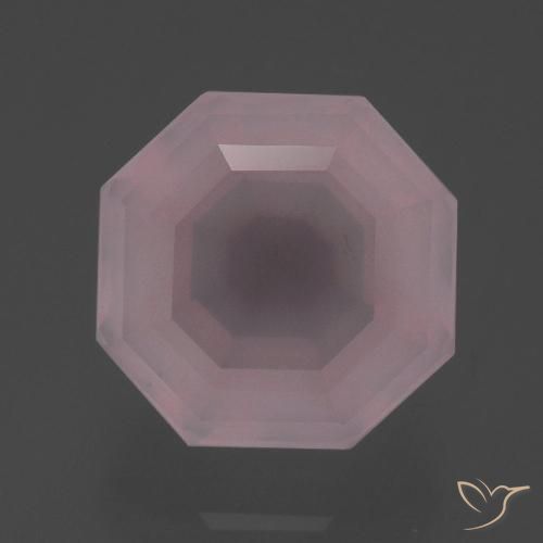 5.75ct طبيعي وردي فاتح كوارتز زهرى, قص الزمرد, شفاف